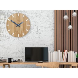 Modern tölgyóra SIMPLE - fehér/sötétkék 33 cm