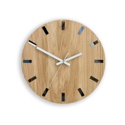 Modern tölgy falióra SIMPLE - fekete/fehér 33 cm