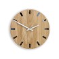 Modern tölgy falióra SIMPLE - fekete/fehér 33 cm