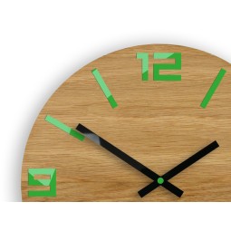 Klasszikus fa falióra ARABIC - zöld 33 cm