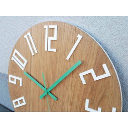 Tölgy Slim fehér fali óra 49 cm