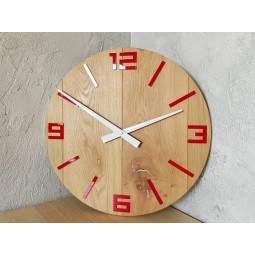 Rusztikus vörös tölgy falióra 49 cm
