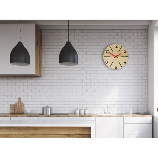 Modern tölgyfa falióra AKSEL 33 cm