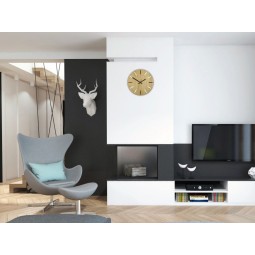 Modern tölgyfa falióra SOLO 33 cm