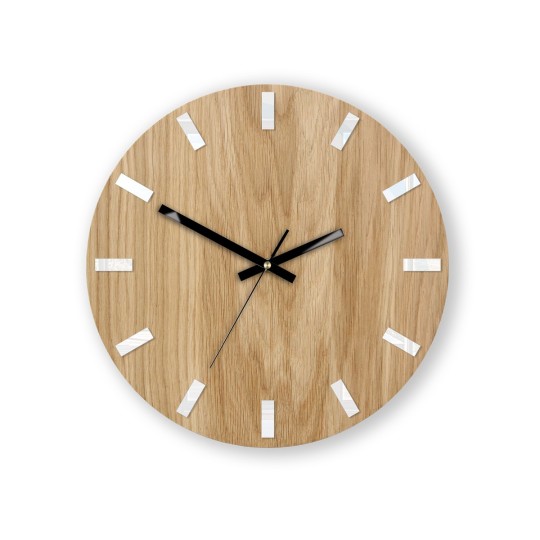 Minőségi SIMPLE falióra - fehér/fekete 33 cm