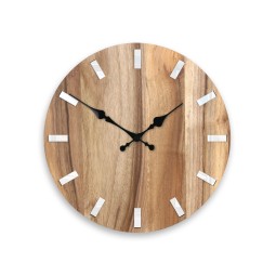 Egyszerű dió-fehér falióra 33 cm