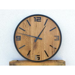 Tetőtéri Arabik falióra fém kerettel 50 cm