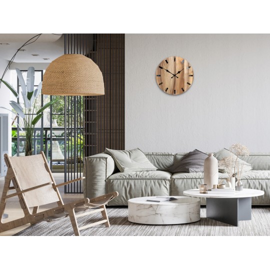 SIMPLE dióból készült falióra 33 cm