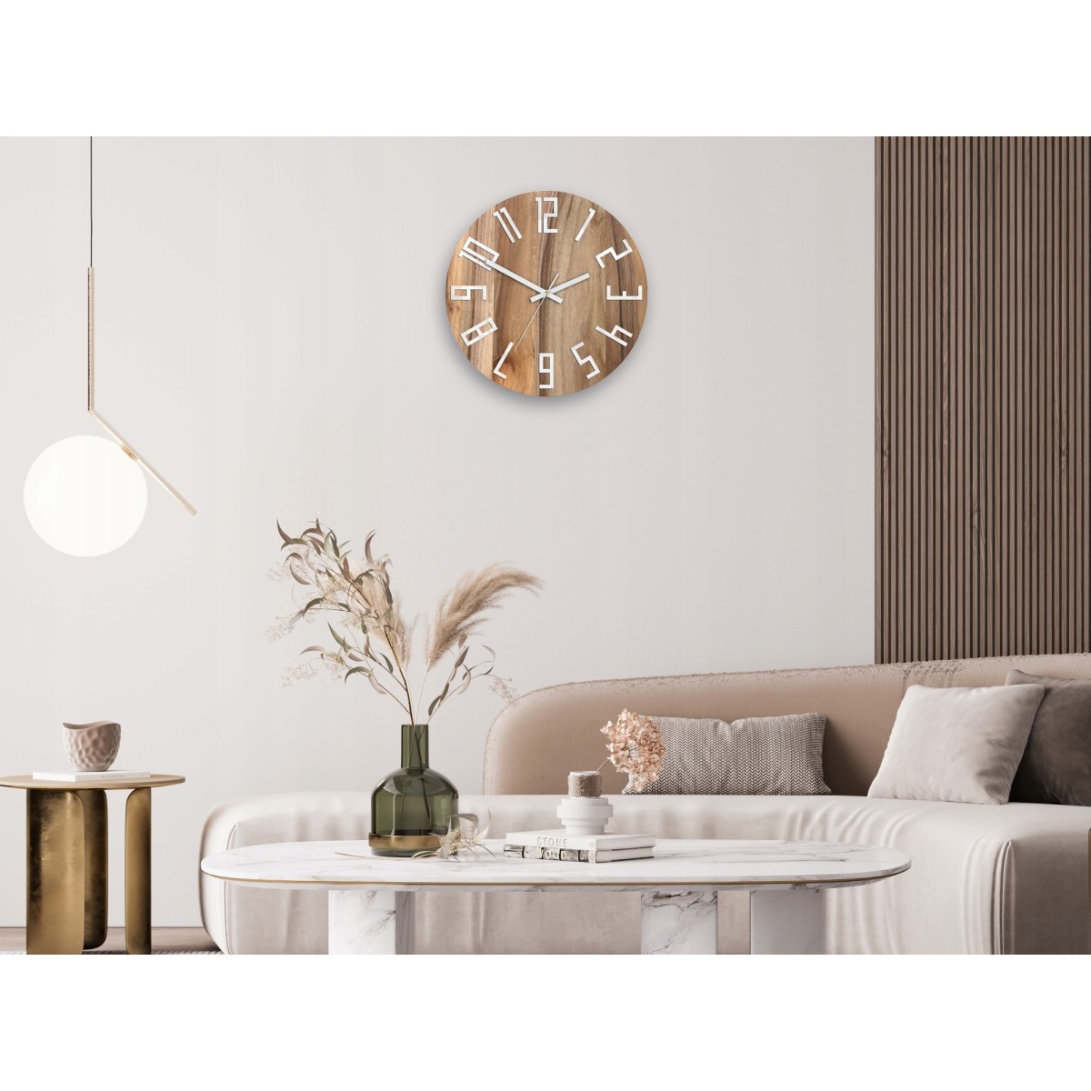 SLIM diófa falióra 33 cm