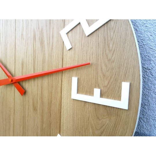 Nagy tölgyfa falióra Slim 50 cm
