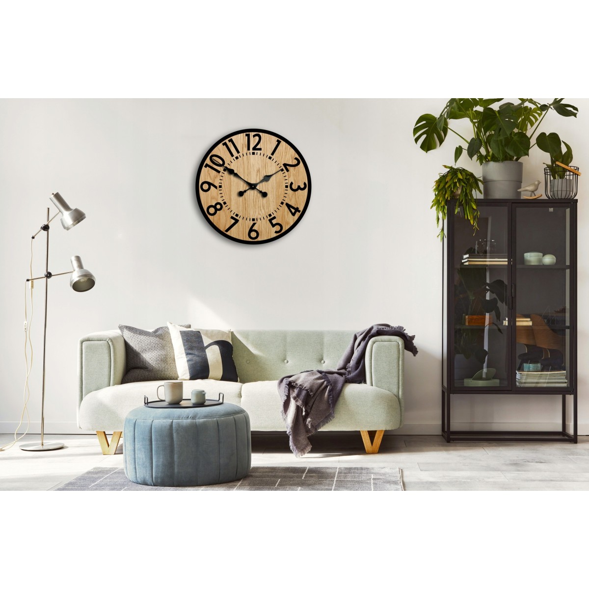 BERLIN 49 cm LOFT fém keretes falióra
