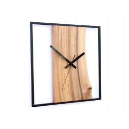Retro dizájnú fém falióra, diószínű, 33 cm