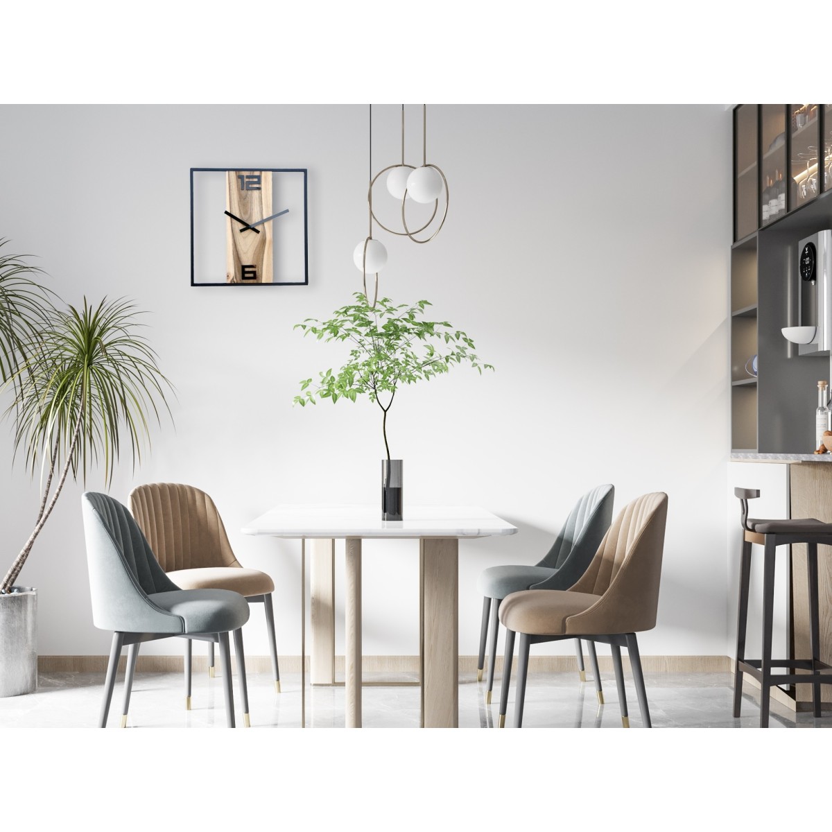 Időtlen diófa falióra 33 cm