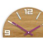 Modern fa óra ARABIC - fehér/lila 33 cm