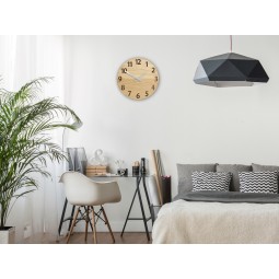 Minőségi tölgyből készült falióra - réz 33 cm