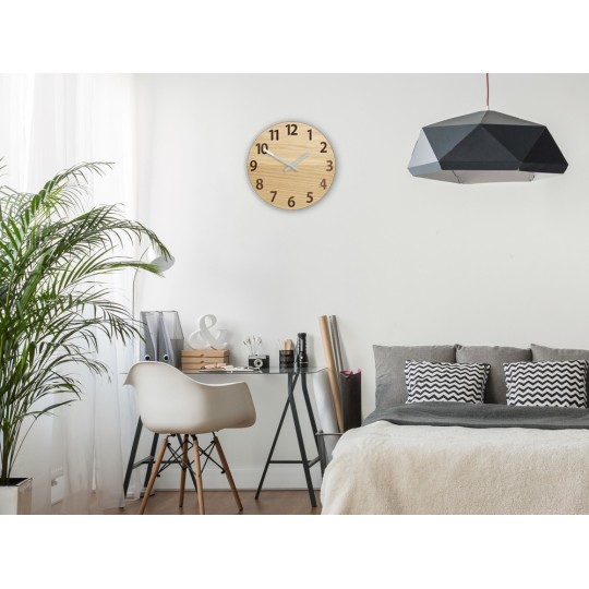 Minőségi tölgyből készült falióra - réz 33 cm