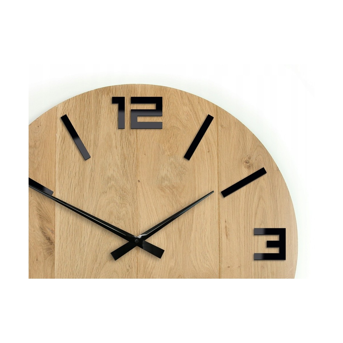 Szép, rusztikus fa falióra 49 cm