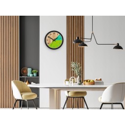 Paris zöld fa falióra 33 cm