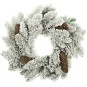 Fehér díszkoszorú ajtóra