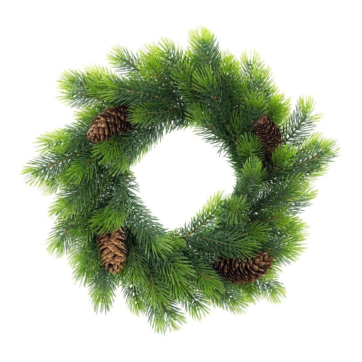 Zöld karácsonyi adventi koszorú