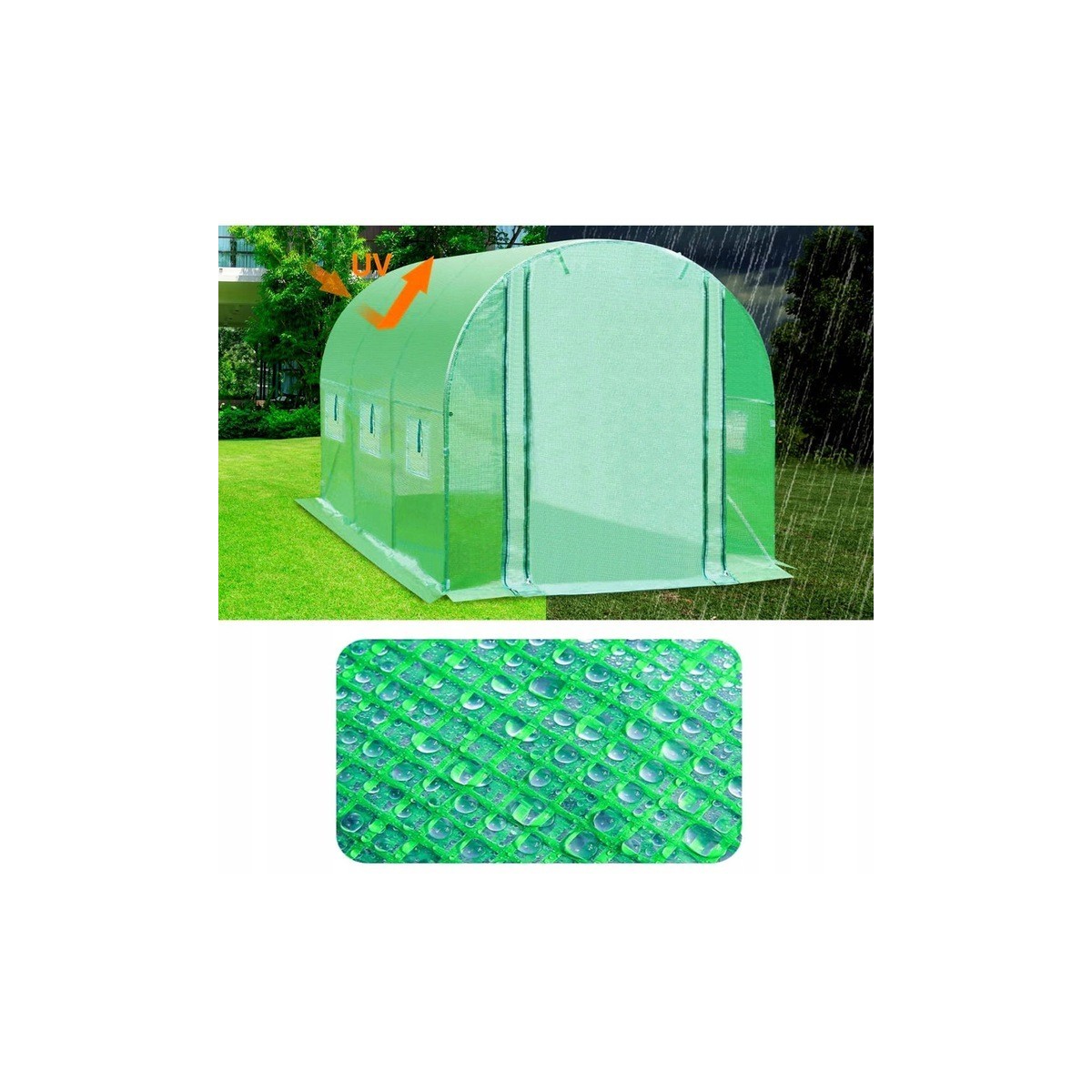 Kerti fóliasátor mérete: 2 x 3,5 m