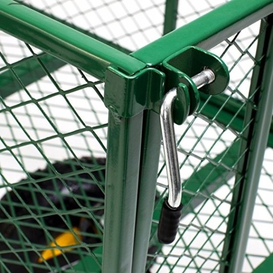 Zöld színű kerti kocsi 220 l