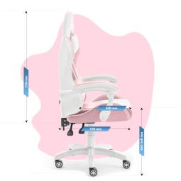 Rózsaszín, kényelmes gyerekfotelek kislánynak