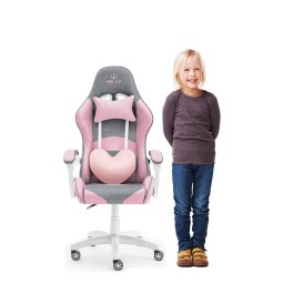 Állítható rózsaszín gyerek játékszék