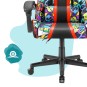 Minőségi gyermek gamer szék grafit motívummal