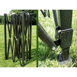 Fehér összecsukható sátor mérete: 3x6, 3 fix fallal, 47 kg
