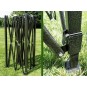 Fehér összecsukható sátor mérete: 3x6, 3 fix fallal, 47 kg