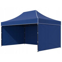 Összecsukható sátor 3x4,5 m kék színben, 35 kg