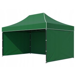 Zöld színű kerti sátor 3x4,5 m, 35 kg
