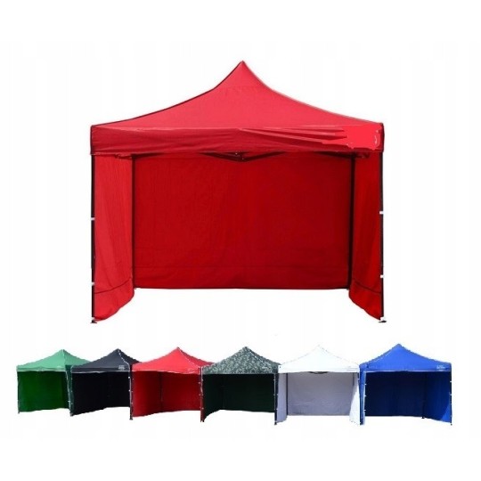 Piros kerti sátor 3x3 méretben, 26 kg