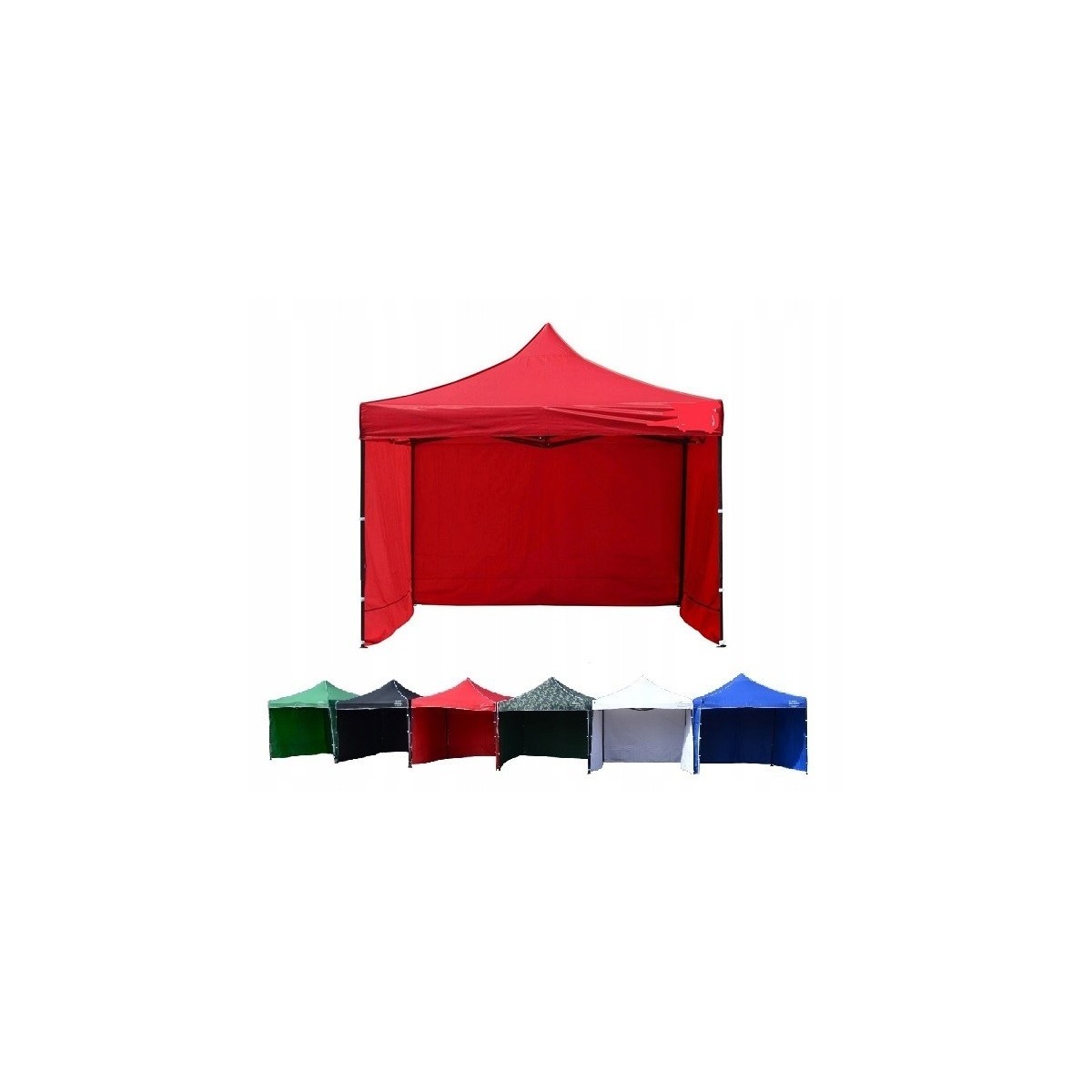 Piros kerti sátor 3x3 méretben, 26 kg