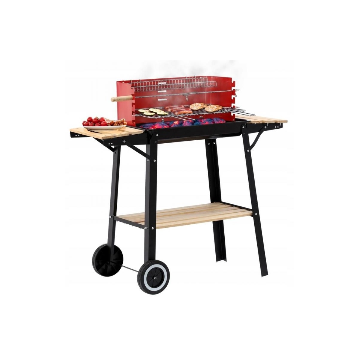 Kerti grill polcokkal