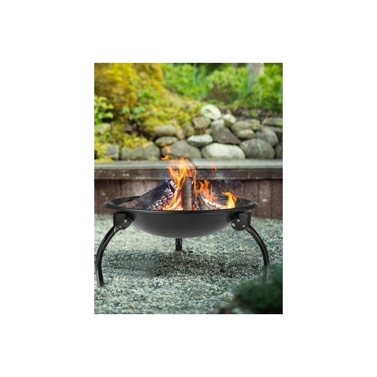 Minőségi kerti grill fekete színben