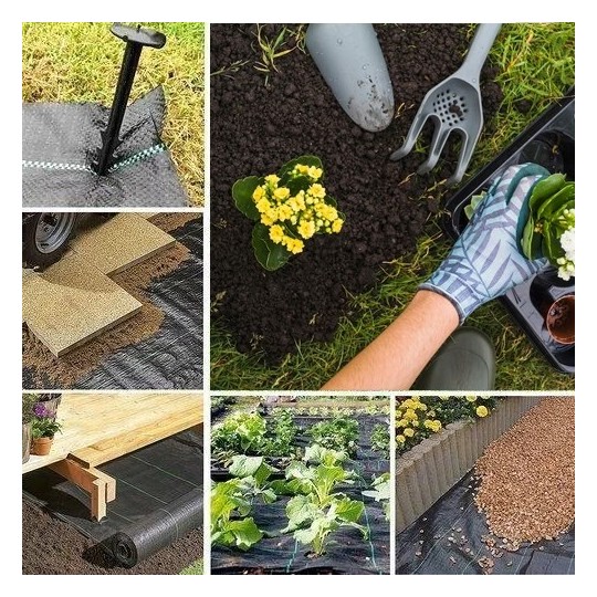 Kiváló minőségű, fekete színű agrotextília 70g/m 1,1x100m