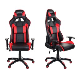 Márkás gamer szék piros színben