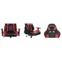 Márkás gamer szék piros színben