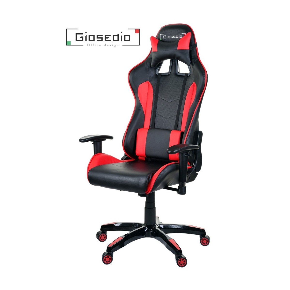 Márkás gamer szék piros színben