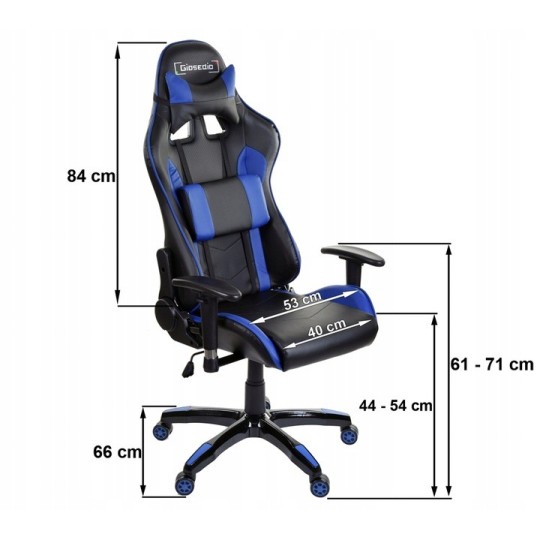 Márkás gamer szék piros színben