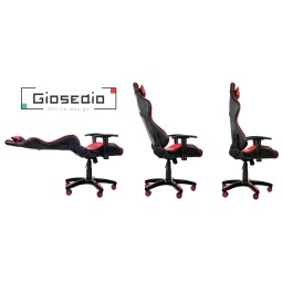 Márkás gamer szék piros színben