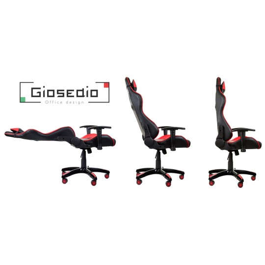 Márkás gamer szék piros színben
