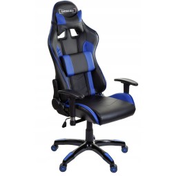 Állítható gamer szék kék színben