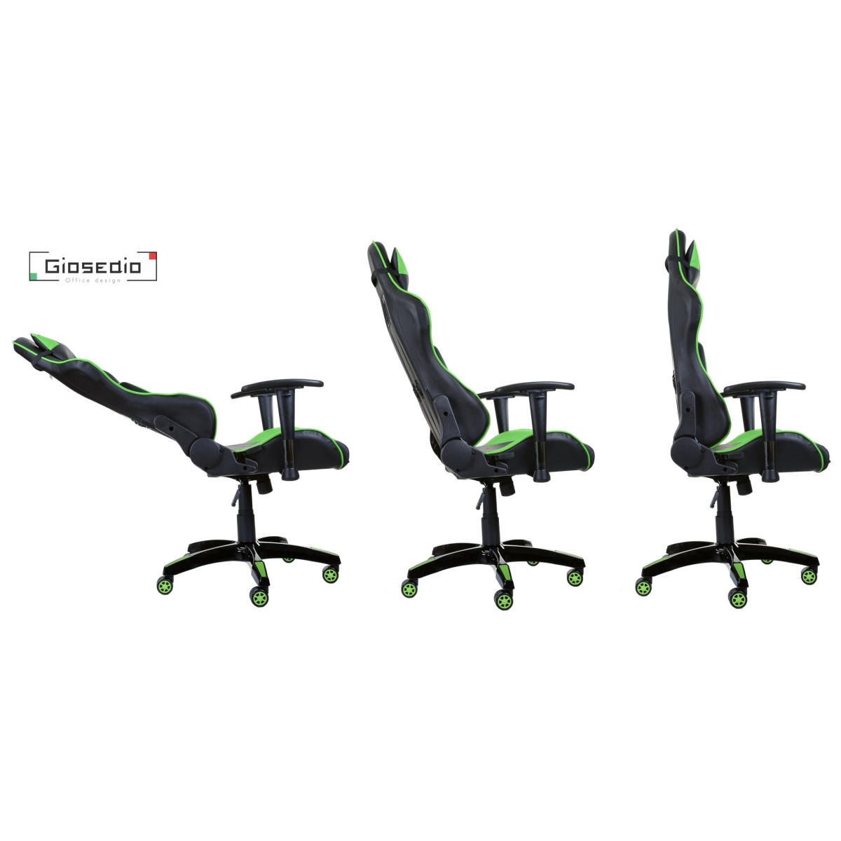 Állítható gamer szék kék színben