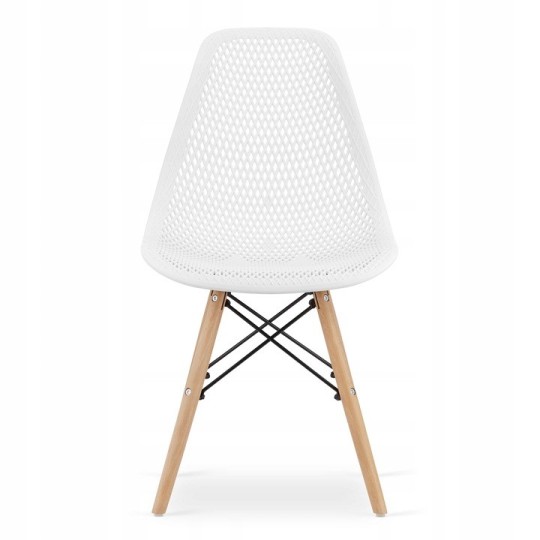 Fehér hálós skandináv étkezőszékek
